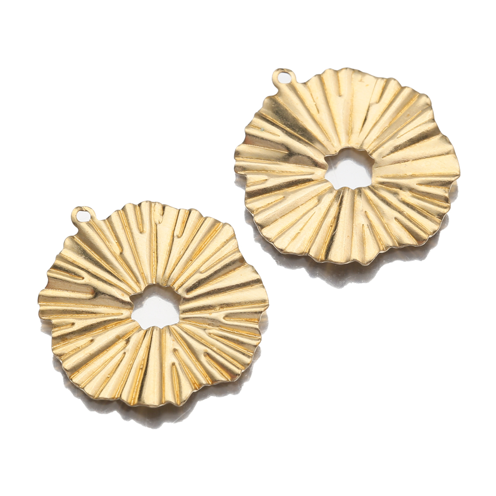 Vintage Fashion Earrings - 20 pz/lotto in ottone sole fiori