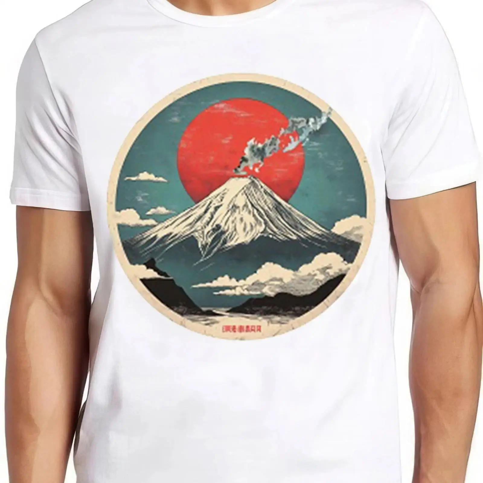 Vintage Fashion Icons - Maglietta Fuji San Mount Japan Iconic