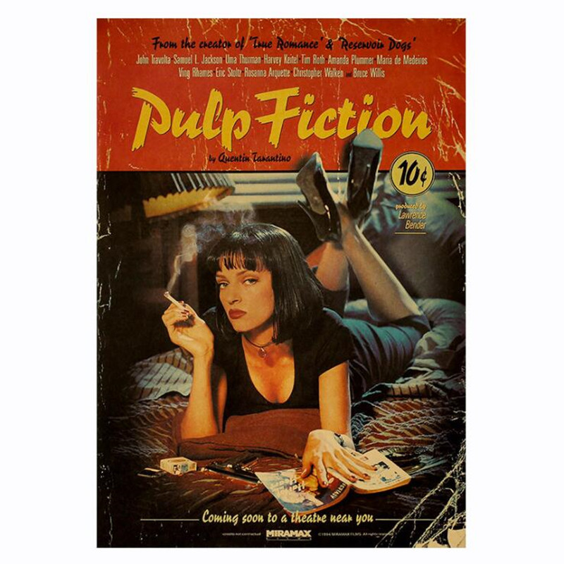 Vintage Fashion Wallpaper - Pulp Fiction Poster vintage Nostalgia retrò