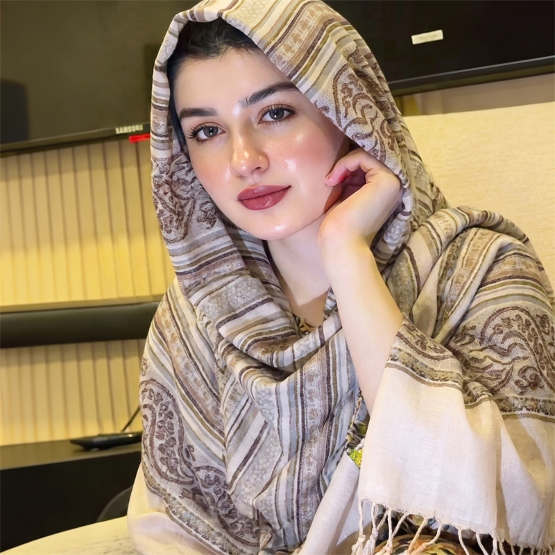Vintage Fashion Ladies - Hijab Vintage con Stampa Paisley, Sciarpa