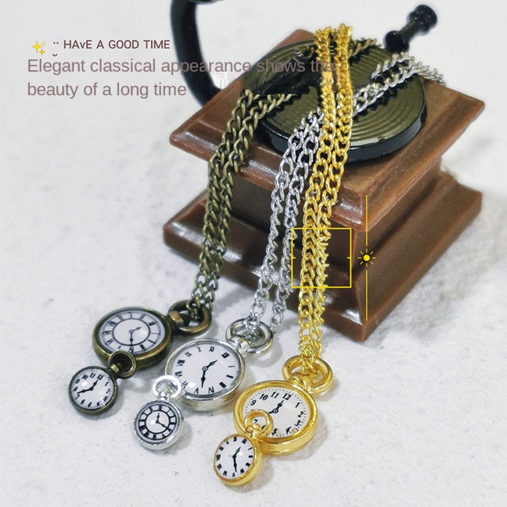 Vintage Fashion Dolls - Collana Vintage orologio casa delle bambole