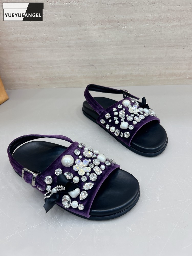Vintage Fashion Ladies - Sandali Estivi da Donna Casual Traspiranti
