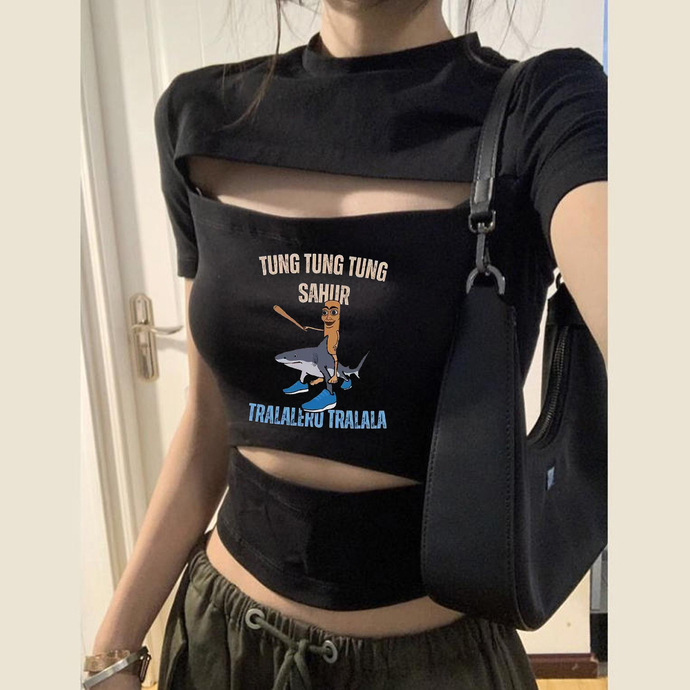 Vintage Fashion For Sale - Tung Tung Sahur crop top da