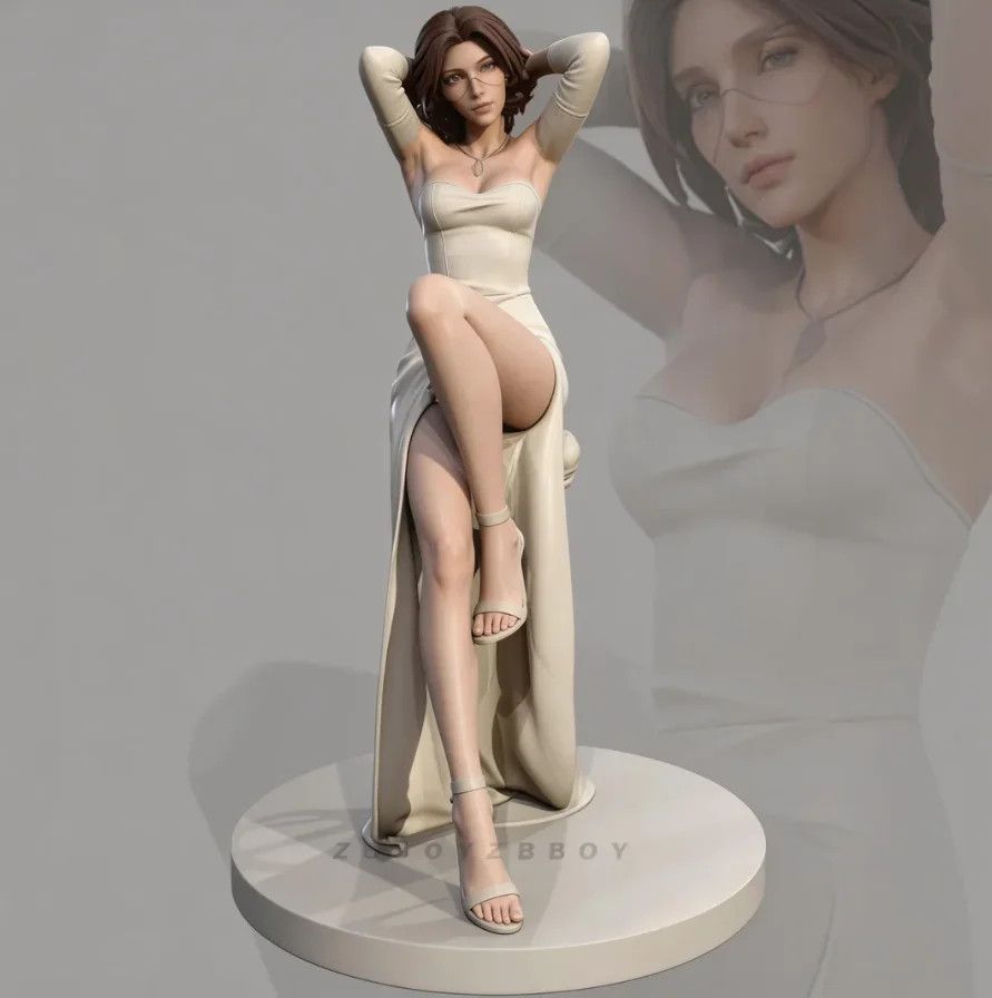 Vintage Fashion Dolls - Statuetta Femminile 3D Stampata da 50mm,