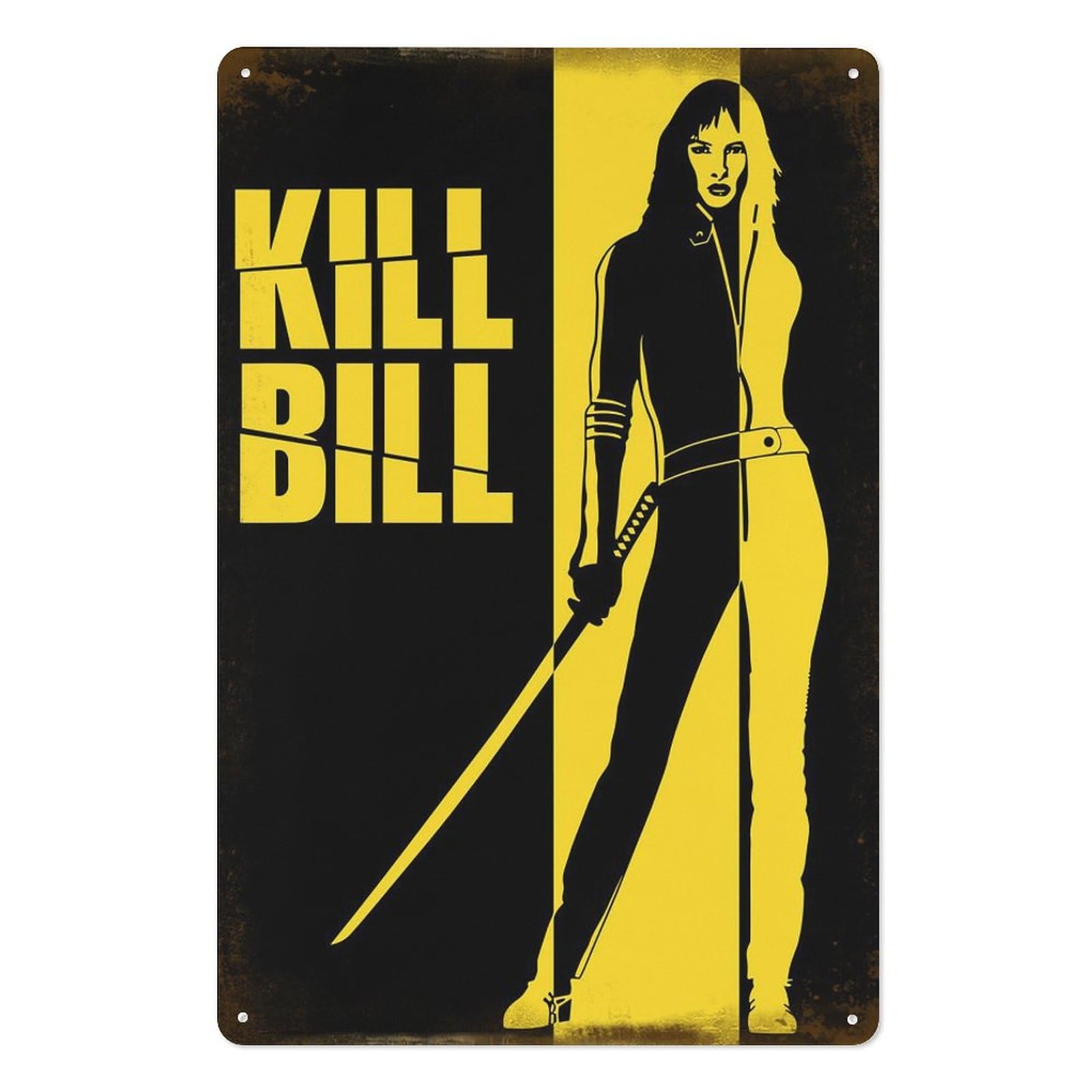 Vintage Fashion Wall Art - Kill Bill Film Targa in metallo