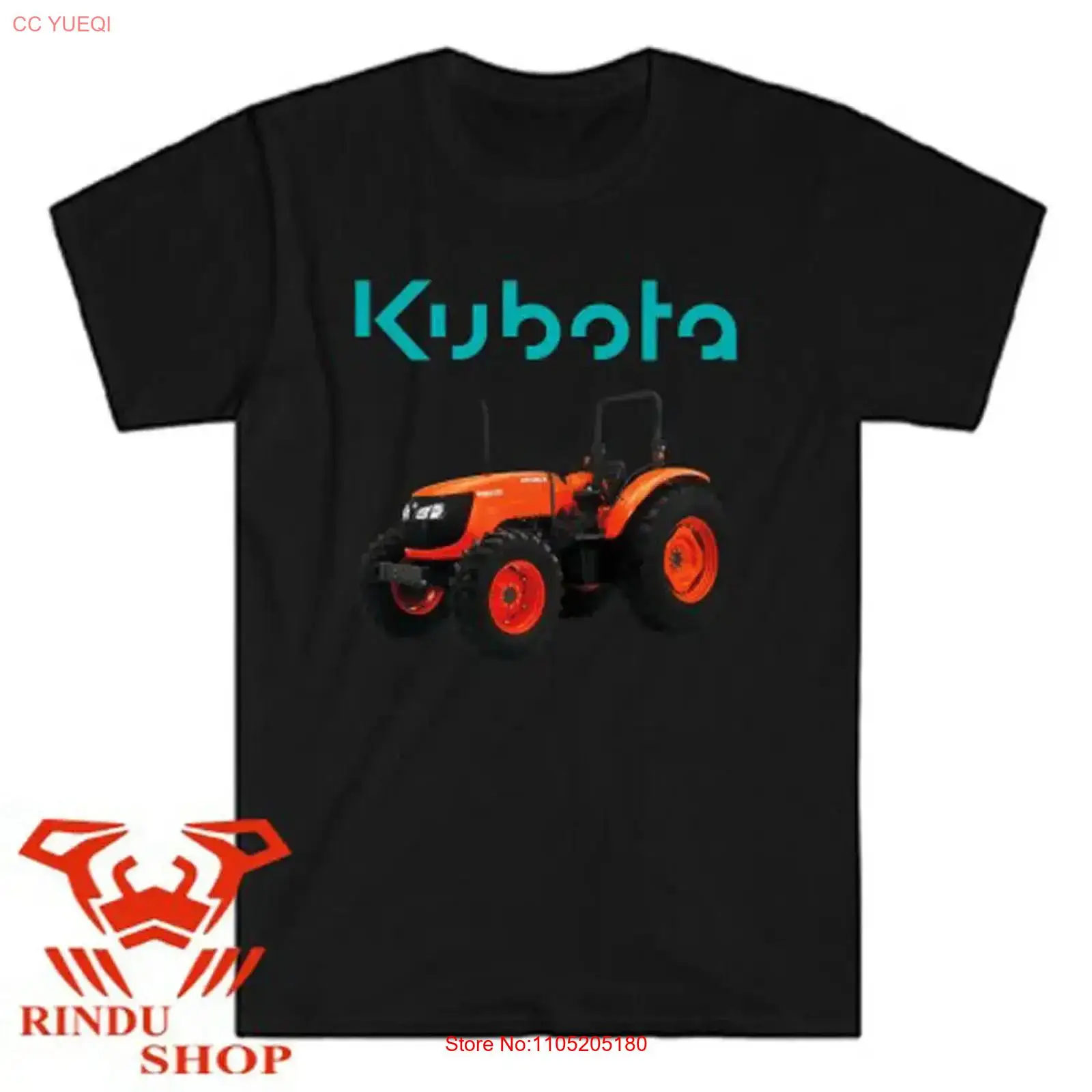 Vintage Fashion Logos - Kubota Tractor Farm Logo T-shirt nera
