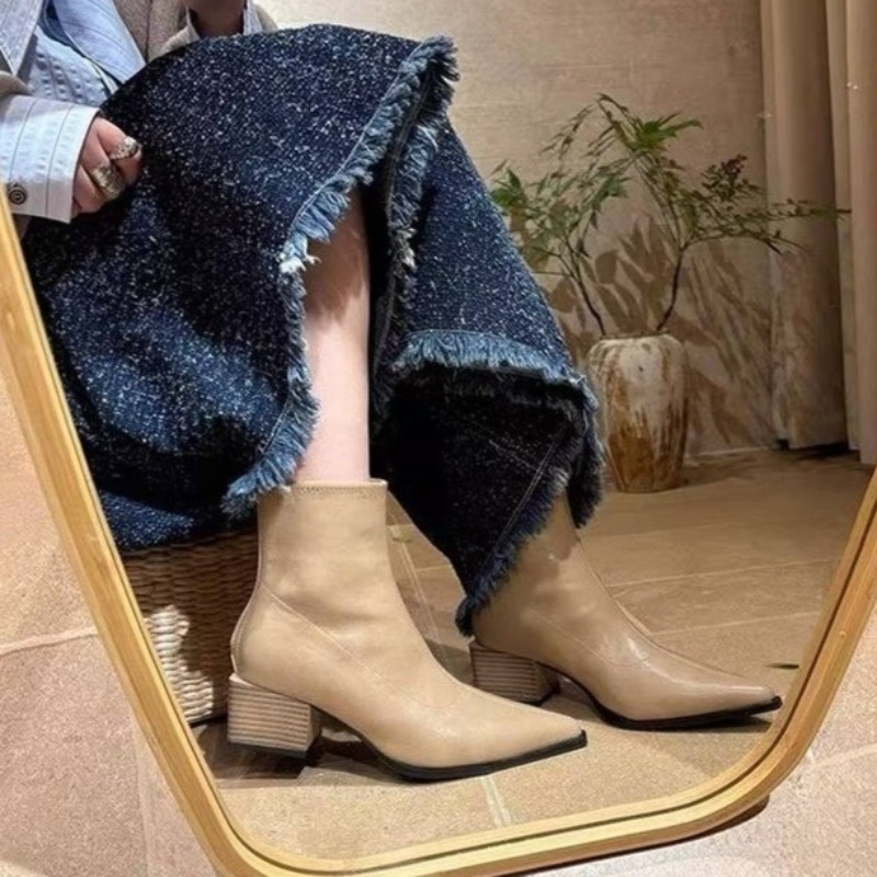 Vintage Fashion Designer - 2026 Stivali alla Caviglia da Donna