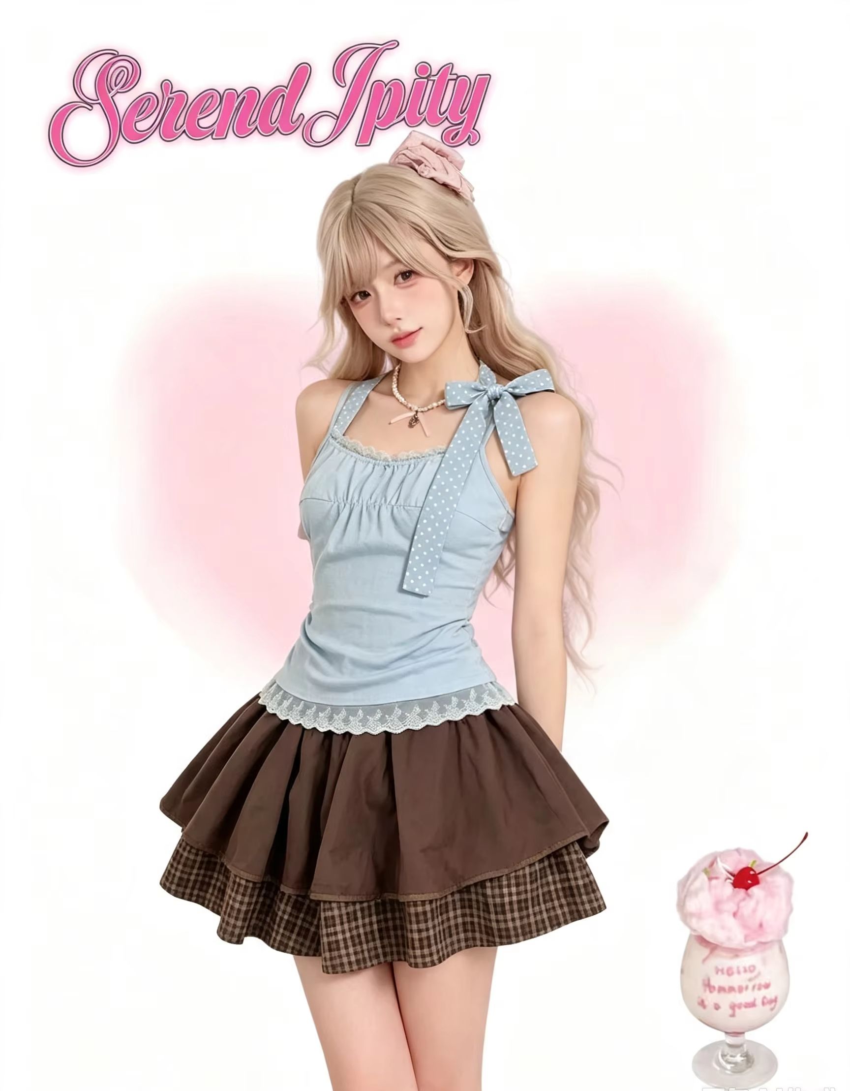 Vintage Fashion Outfit - Completo Vintage Y2K Harajuku Giapponese Sweet