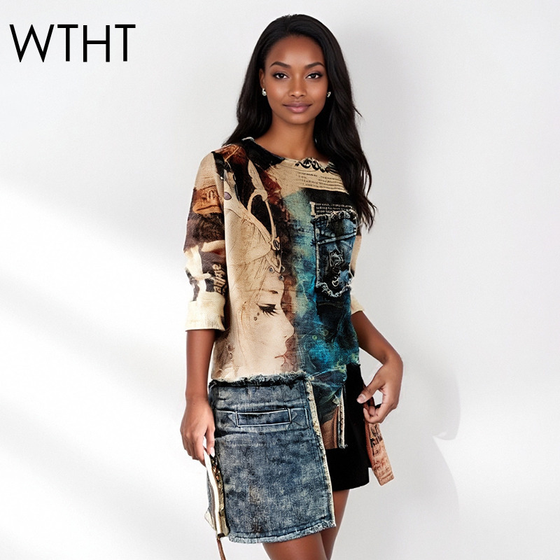 Vintage Fashion Influencer - WTHT Vintage Fashion Donna Patchwork Design