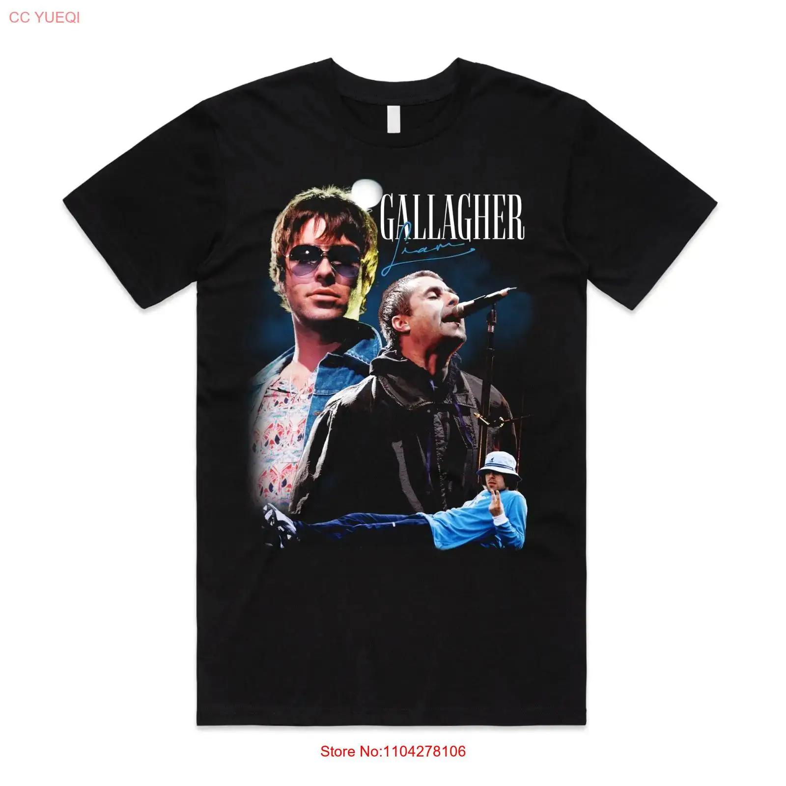 Vintage Fashion Uk - T-shirt Omaggio a Liam Gallagher -