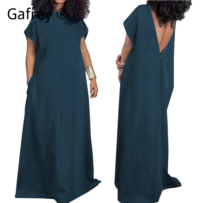 Abito Lungo in Denim Taglia XX - Vintage Fashion Outfit recensione e prezzo