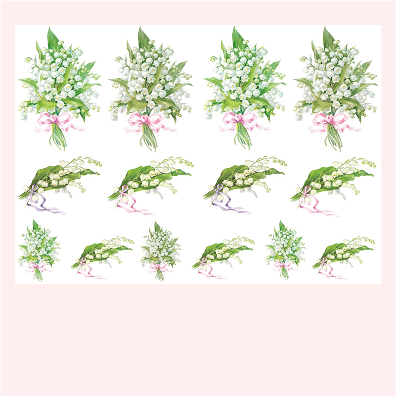 Adesivi del mughetto Cesto di  - Vintage Fashion Wallpaper recensione e prezzo