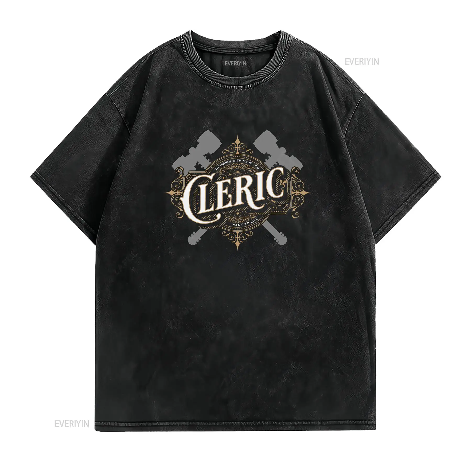 Maglietta DnD Cleric con font  - Vintage Fashion Font recensione e prezzo