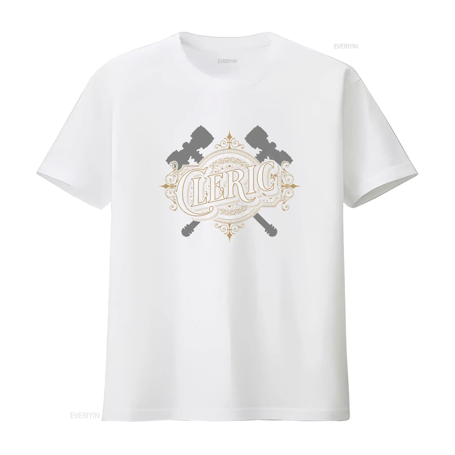 Maglietta DnD Cleric con font  - Vintage Fashion Font recensione e prezzo