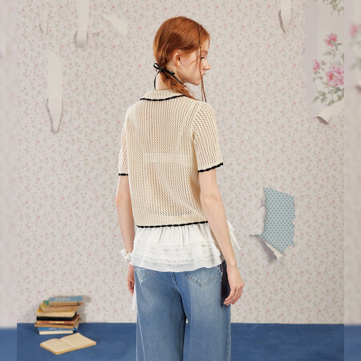 Camicetta a costine lavorata a - Vintage Fashion Korea recensione e prezzo