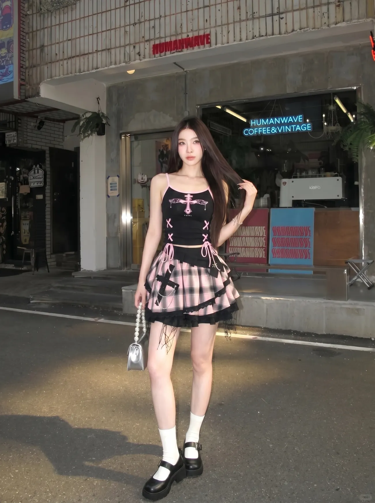 Set gonna vintage Y2K Dark Swe - Vintage Fashion Outfit recensione e prezzo