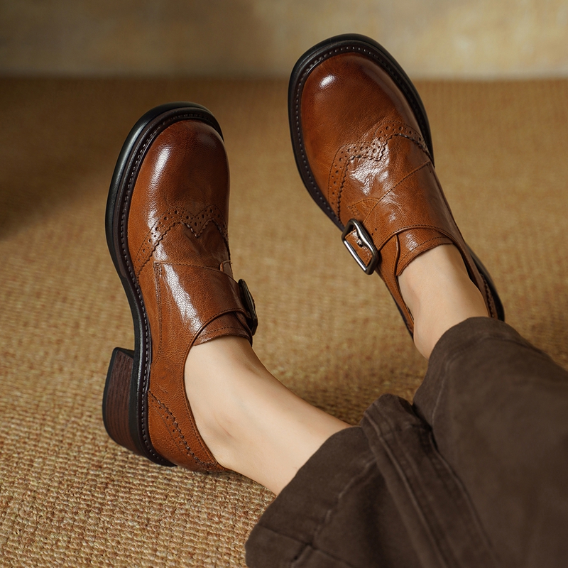 Nuove Scarpe Brogue con Fibbia - Vintage Fashion Ladies recensione e prezzo