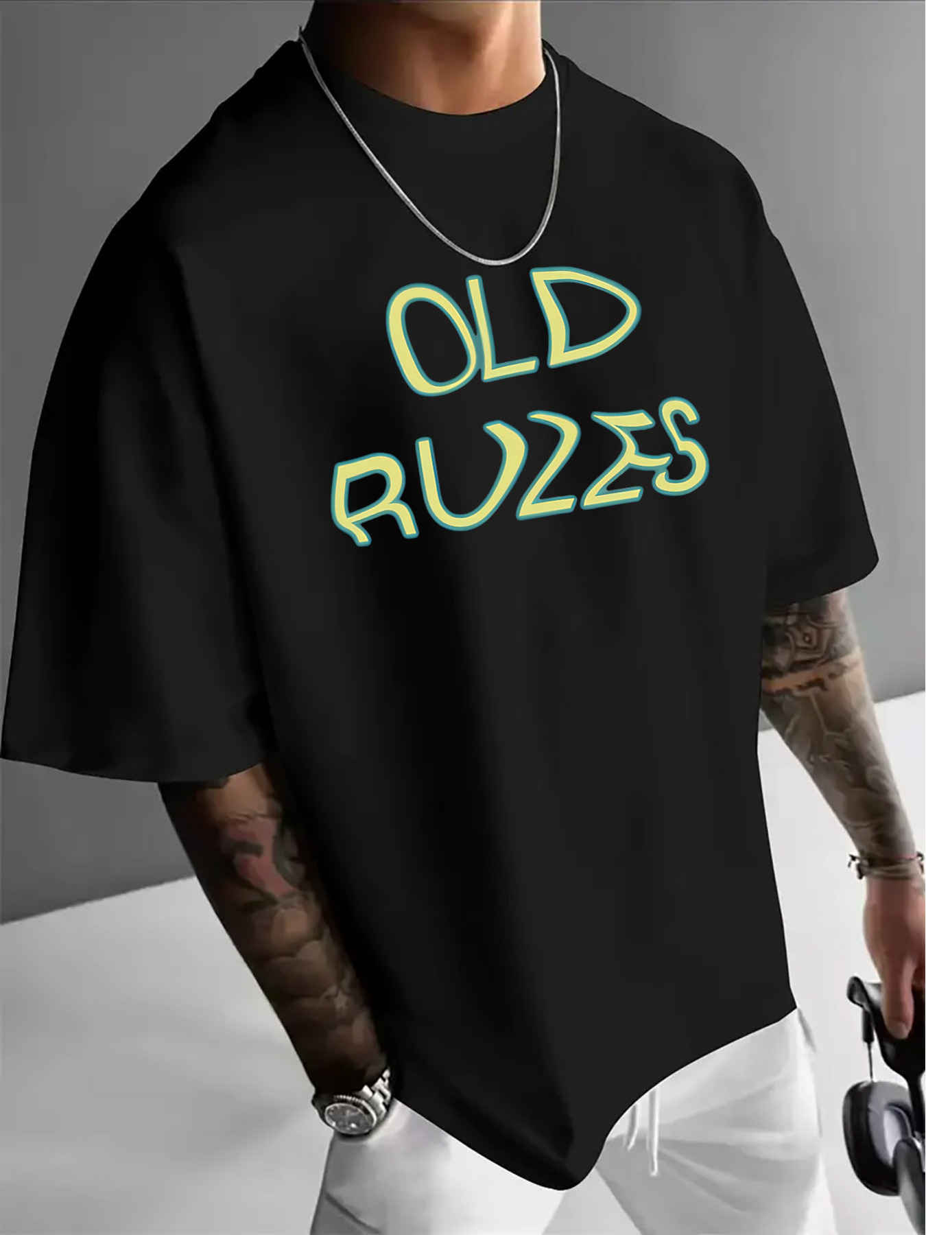 T-shirt casual da uomo con sta - Vintage Fashion Font recensione e prezzo