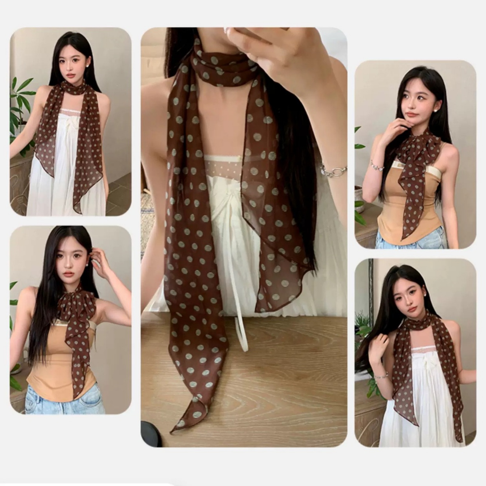 Sciarpa vintage in chiffon a p - Vintage Fashion Outfit recensione e prezzo