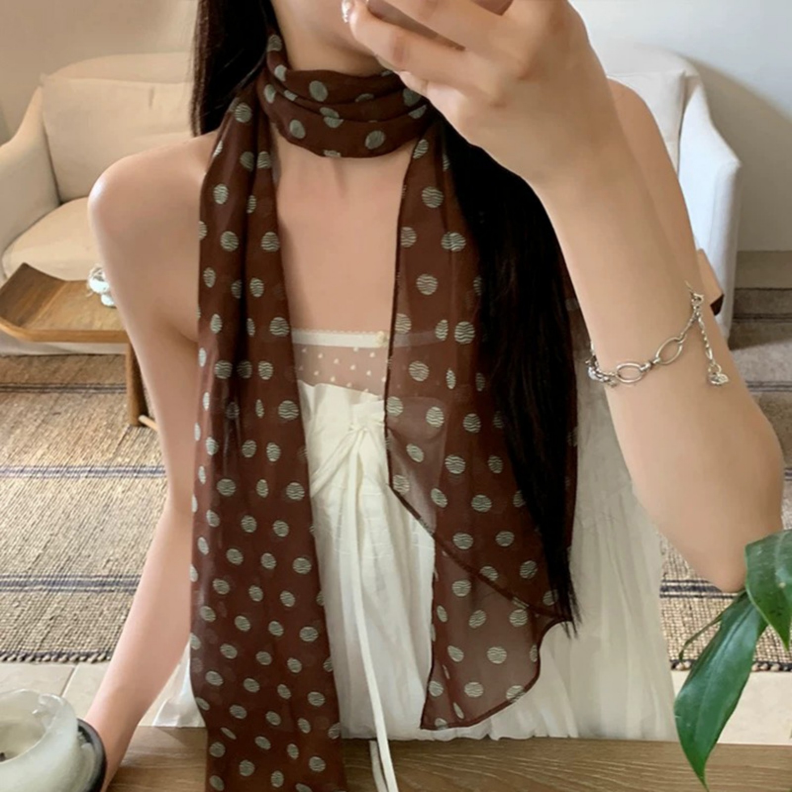 Sciarpa vintage in chiffon a p - Vintage Fashion Outfit recensione e prezzo