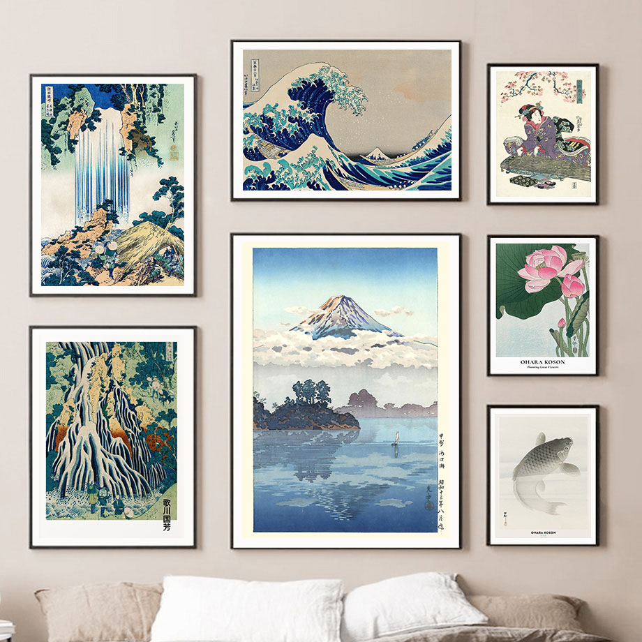 Hokusai Ohara Koson Poster d'a - Vintage Fashion Wall Art recensione e prezzo