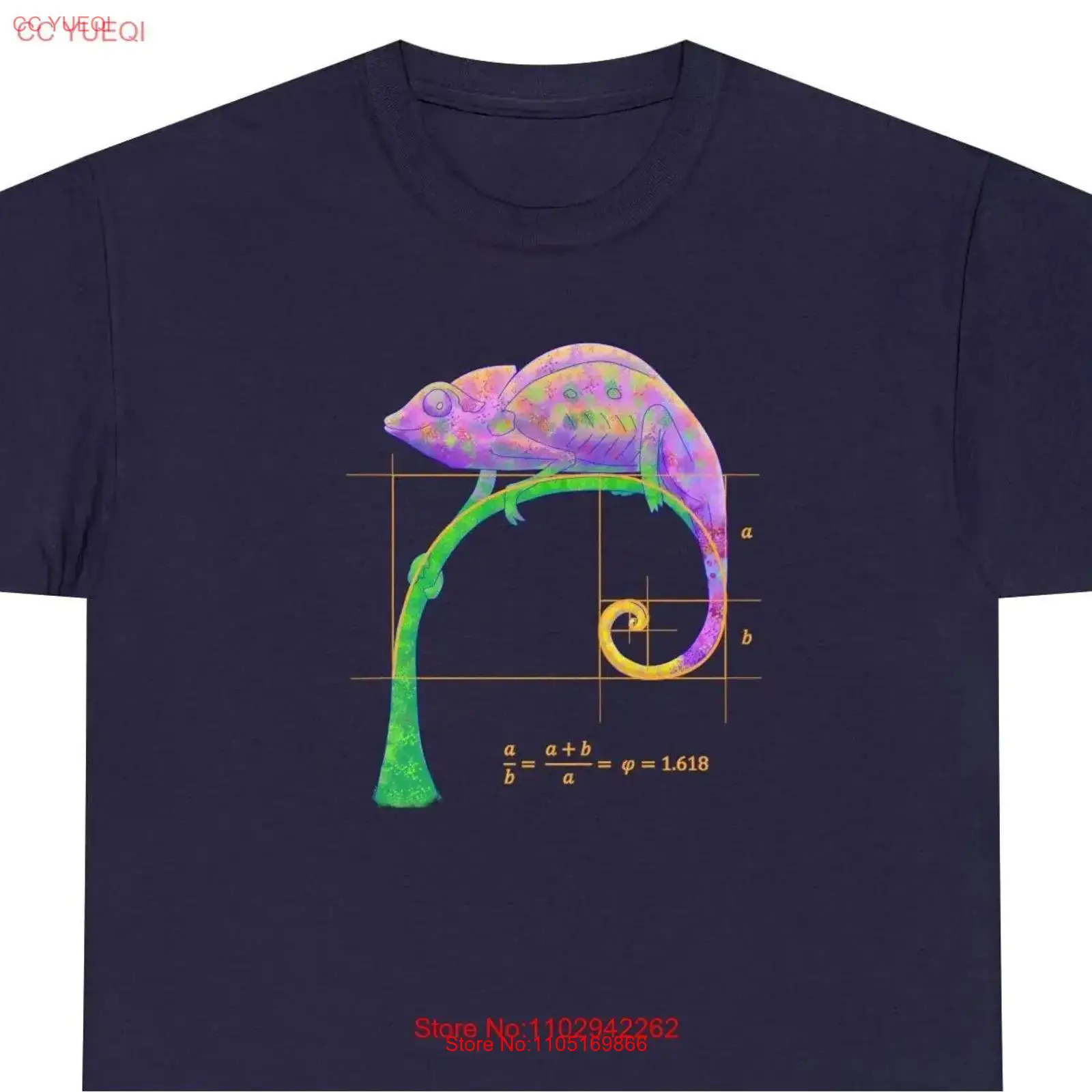 Maglietta Fibonacci Chameleon  - Vintage Fashion Uk recensione e prezzo
