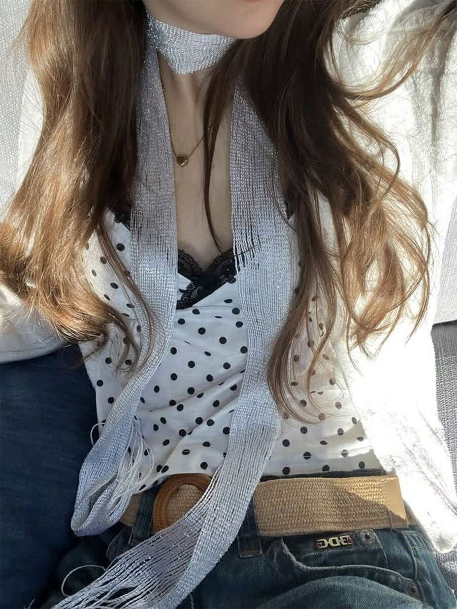 Sciarpa vintage unica con napp - Vintage Fashion Outfit recensione e prezzo